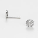 Boucles D'Oreilles "Ronds Scintillants" Diamants 0,2Ct/68 - Or Blanc 375/1000