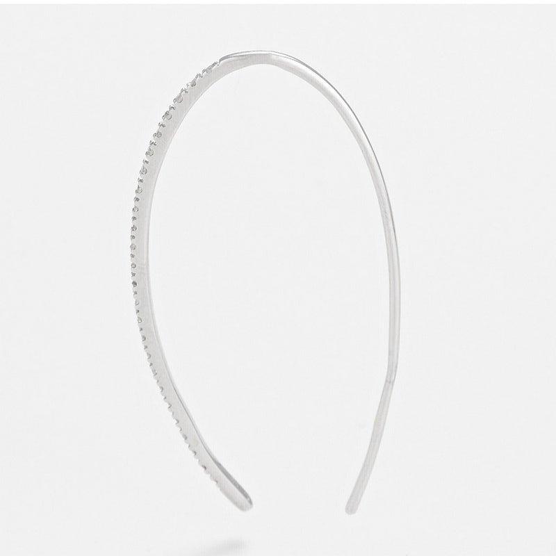 Boucles D'Oreilles "Lianes Précieuses" Diamant 0,150/50 - Or Blanc