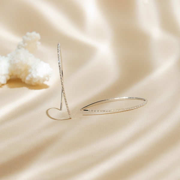 Aretes “Precious Lianas” Diamantes 0.150/50 – Oro Blanco