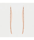 Boucles D'Oreilles "Lianes Précieuses" Diamant 0,15/50 - Or Rose 375/1000