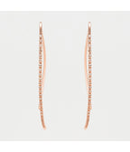 Boucles D'Oreilles "Lianes Précieuses" Diamant 0,15/50 - Or Rose 375/1000