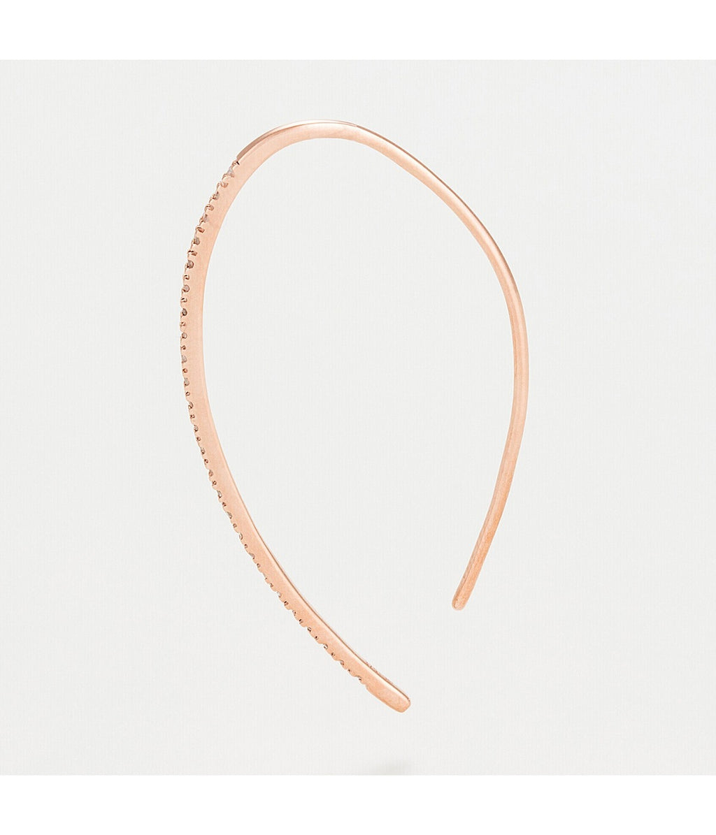 Boucles D'Oreilles "Lianes Précieuses" Diamant 0,15/50 - Or Rose 375/1000