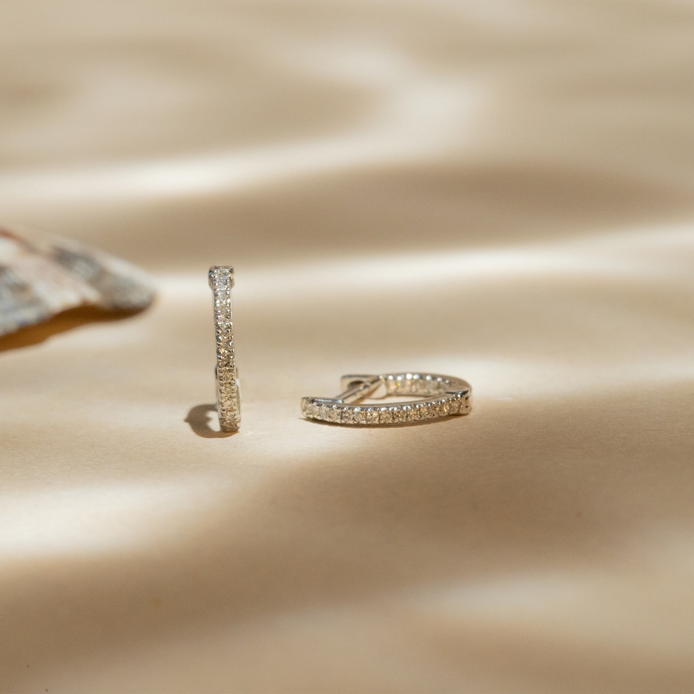 Boucles D'Oreilles "Perfect Créoles" Diamant 0,08/42 - Or Blanc