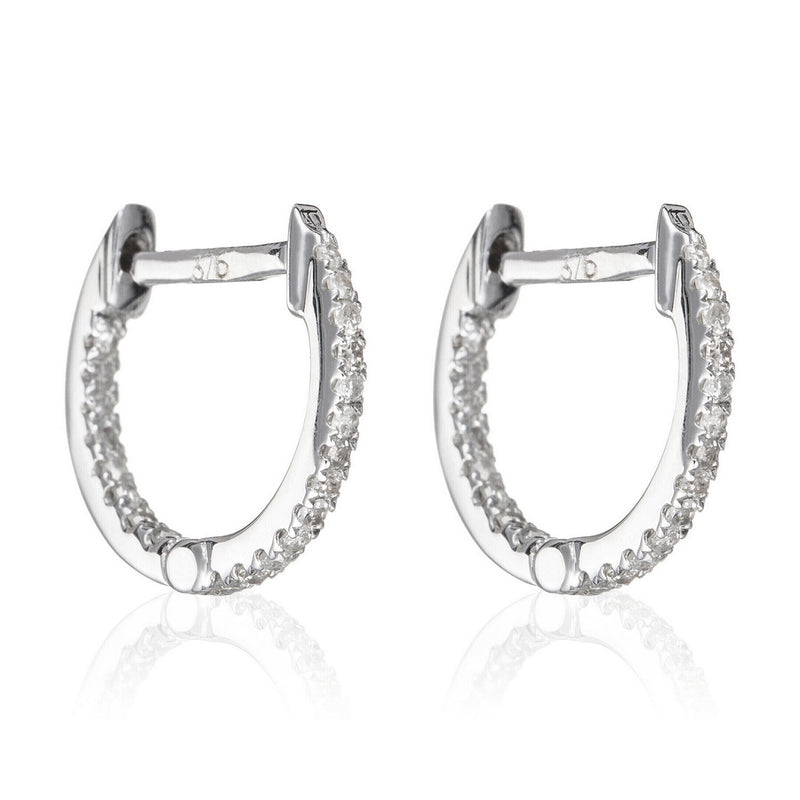 Boucles D'Oreilles "Perfect Créoles" Diamant 0,08/42 - Or Blanc