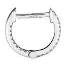 Boucles D'Oreilles "Perfect Créoles" Diamant 0,08/42 - Or Blanc 375/1000