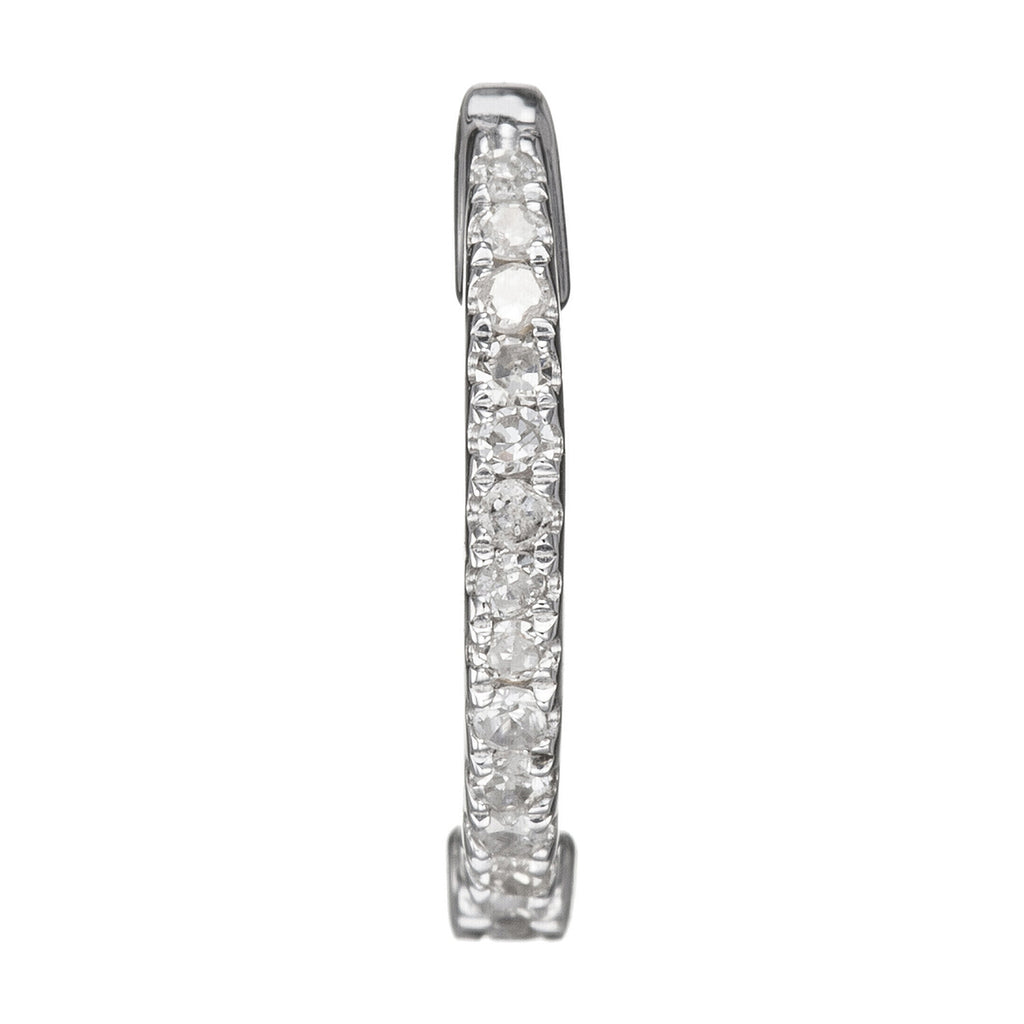 Boucles D'Oreilles "Perfect Créoles" Diamant 0,08/42 - Or Blanc