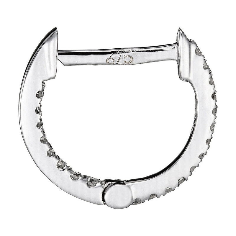 Boucles D'Oreilles "Perfect Créoles" Diamant 0,08/42 - Or Blanc