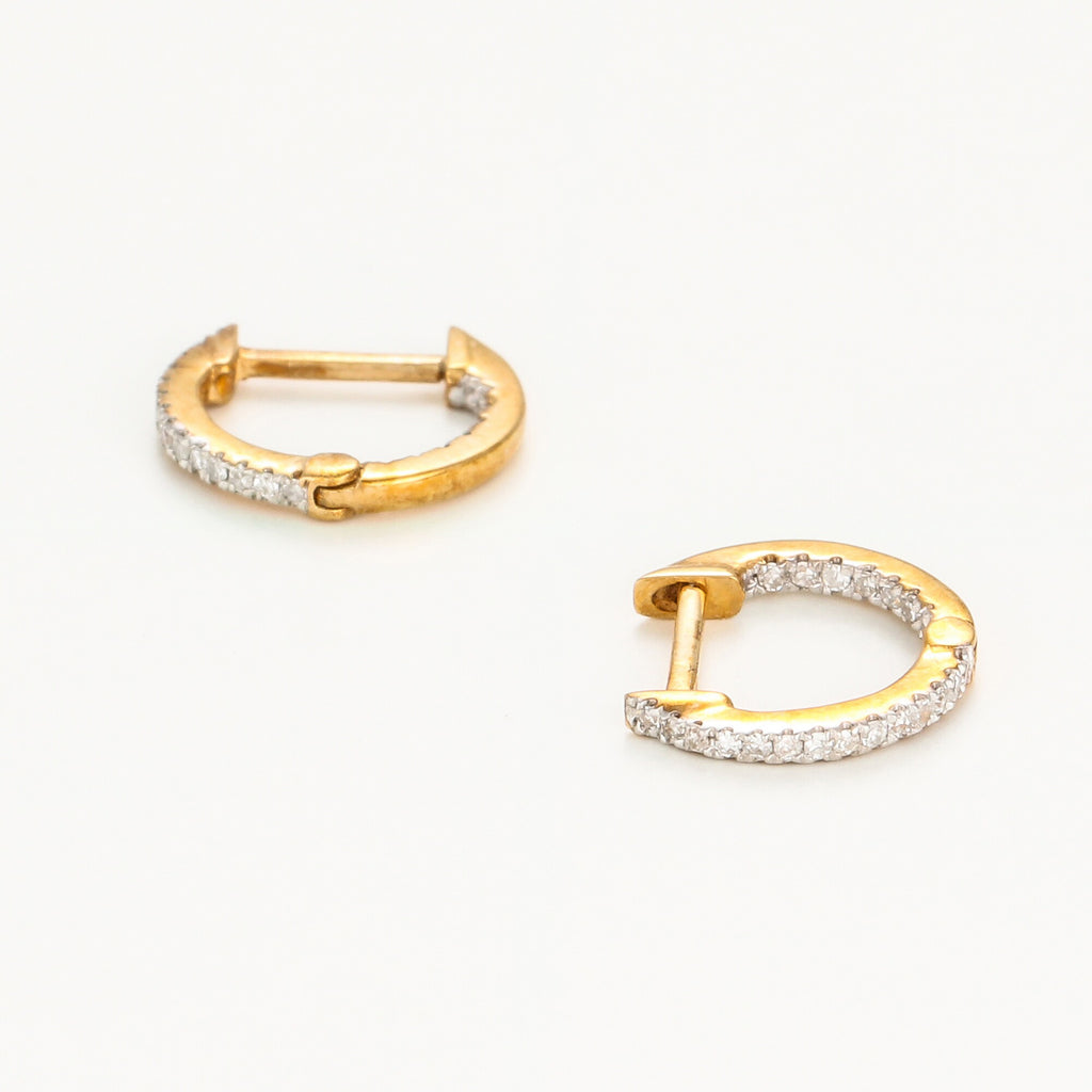 Boucles D'Oreilles "Perfect Créoles" Diamant 0,08/42