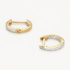 Boucles D'Oreilles "Perfect Créoles" Diamant 0,08/42 - Or Jaune