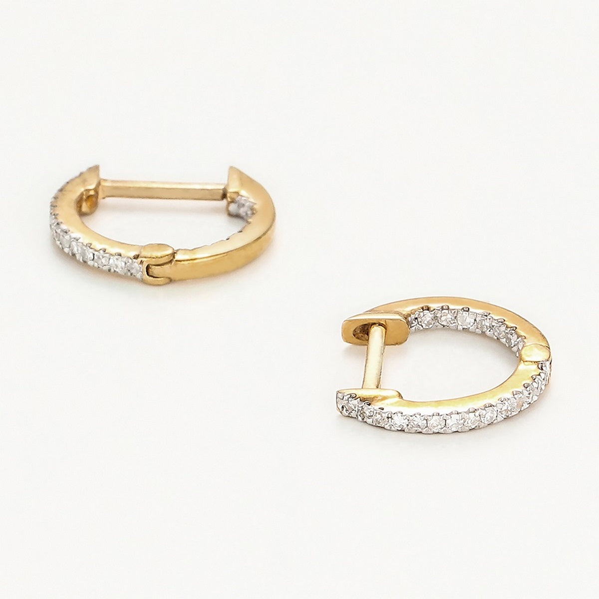 Boucles D'Oreilles "Perfect Créoles" Diamant 0,08/42 - Or Jaune