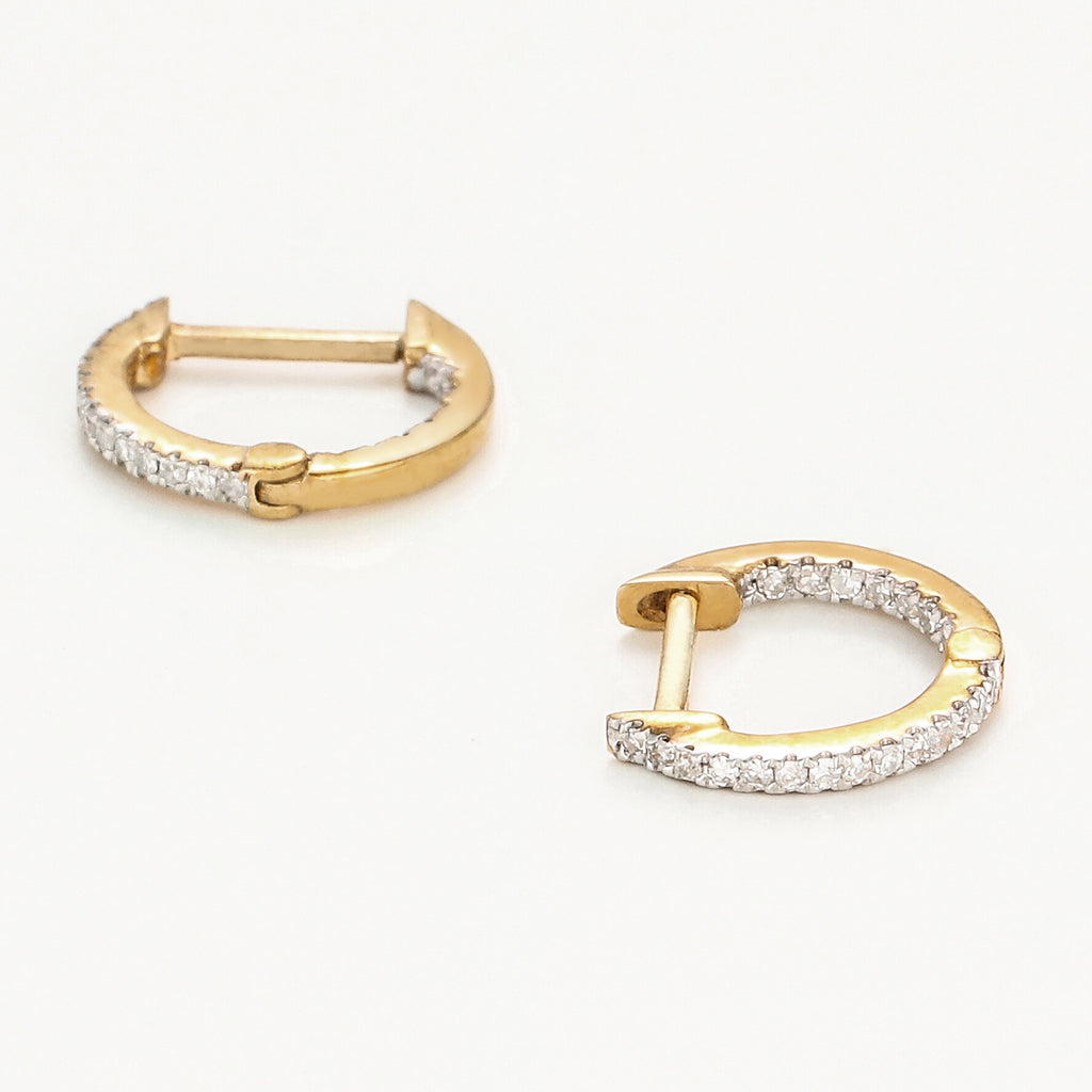 Boucles D'Oreilles "Perfect Créoles" Diamant 0,08/42
