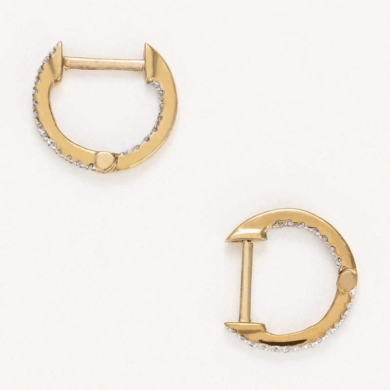 Boucles D'Oreilles "Perfect Créoles" Diamant 0,08/42 - Or Jaune
