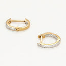 Boucles D'Oreilles "Perfect Créoles" Diamant 0,08/42 - Or Jaune 375/1000