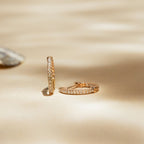 "Perfect Créoles" Diamond Earrings 0.08/42 - Rose Gold