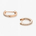 "Perfect Créoles" Diamond Earrings 0.08/42 - Rose Gold