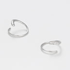 Pendientes “Joli Tourbillon Diamant” D0.03/10 – Oro blanco