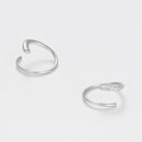 Boucles D'Oreilles "Joli Tourbillon Diamant" D0,03/10 - Or Blanc