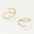 Boucles D'Oreilles "Joli Tourbillon Diamant" D0,03/10