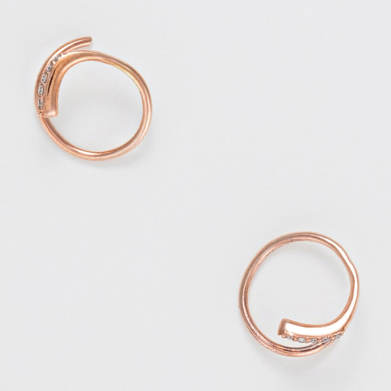 Boucles d'Oreilles "Joli tourbillon diamant" D0,03/10