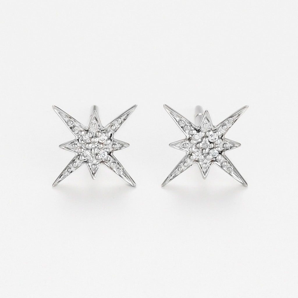 “Sirius” Earrings D0.04Ct/10 – White Gold