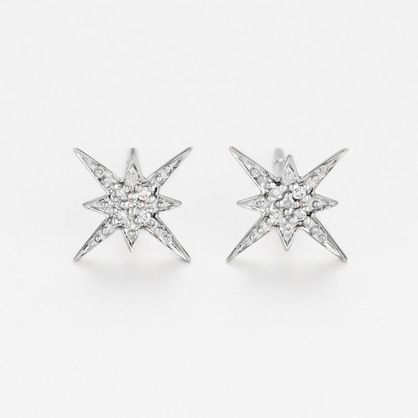 “Sirius” Earrings D0.04Ct/10 – White Gold