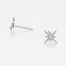 Boucle D'Oreilles "Sirius" D0,04Ct/10 - Or Blanc 375/1000