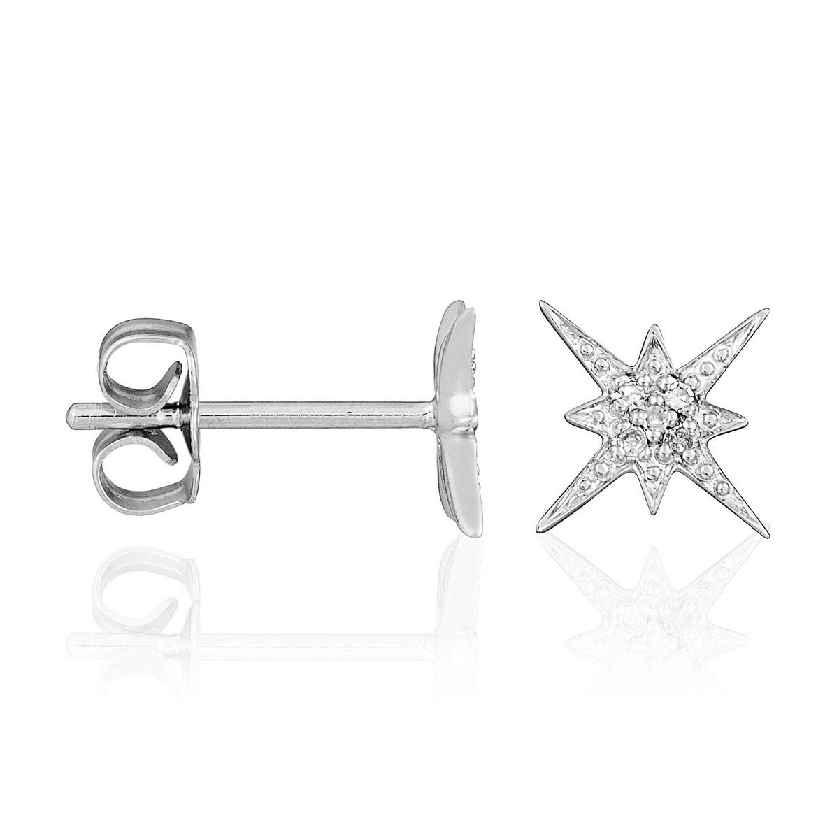“Sirius” Earrings D0.04Ct/10 – White Gold