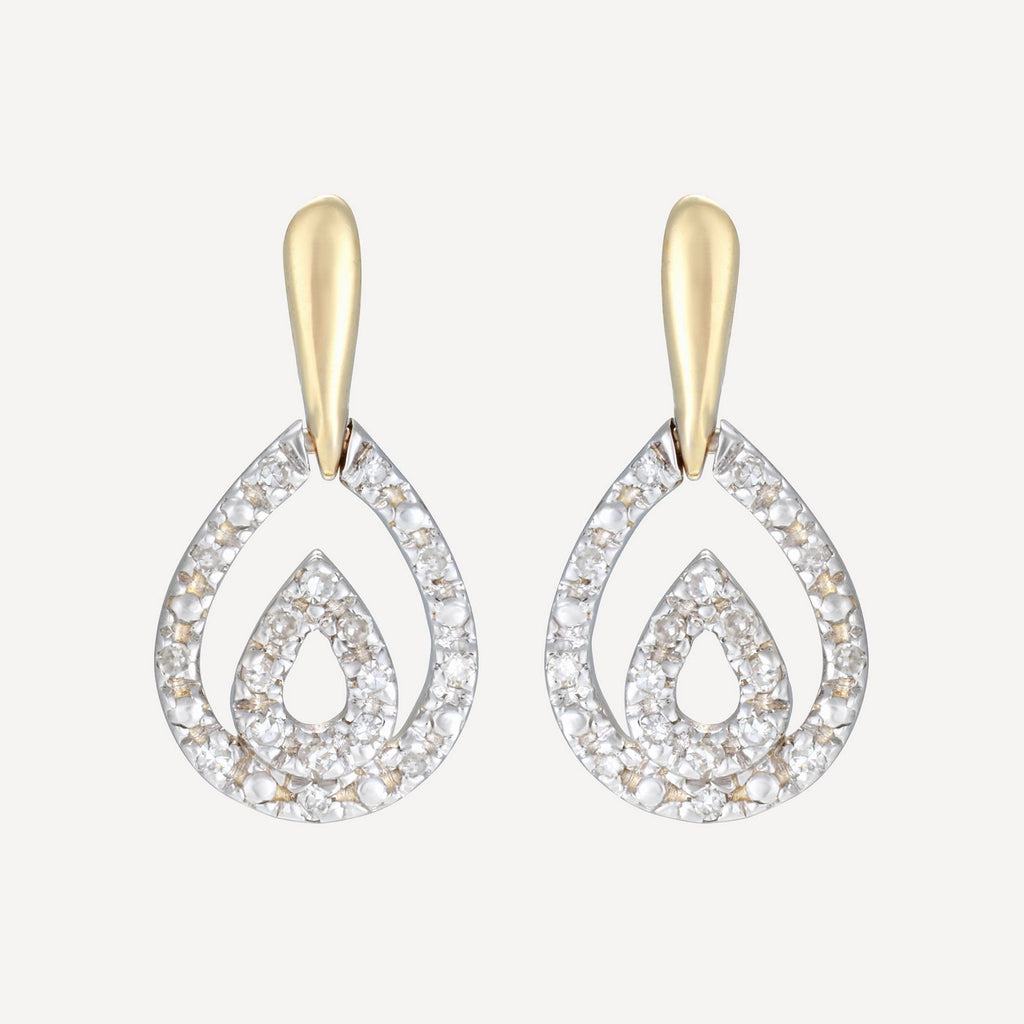 Boucles D'Oreilles "Josephina" D0,13/34 - Or Jaune 375/1000