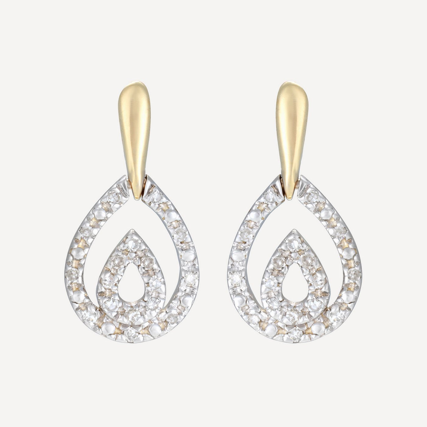 Boucles D'Oreilles "Josephina" D0,13/34 - Or Jaune 375/1000