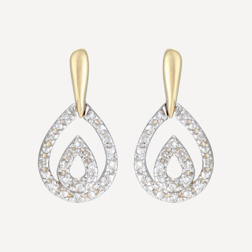 Boucles D'Oreilles "Josephina" D0,13/34 - Or Jaune 375/1000