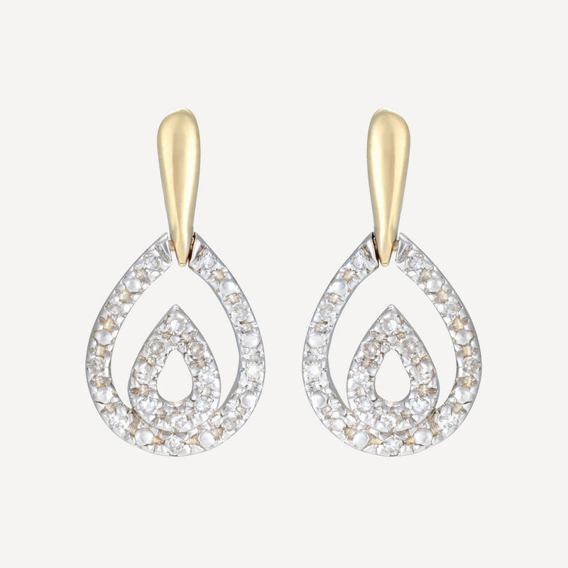 Boucles D'Oreilles "Josephina" D0,13/34 - Or Jaune 375/1000