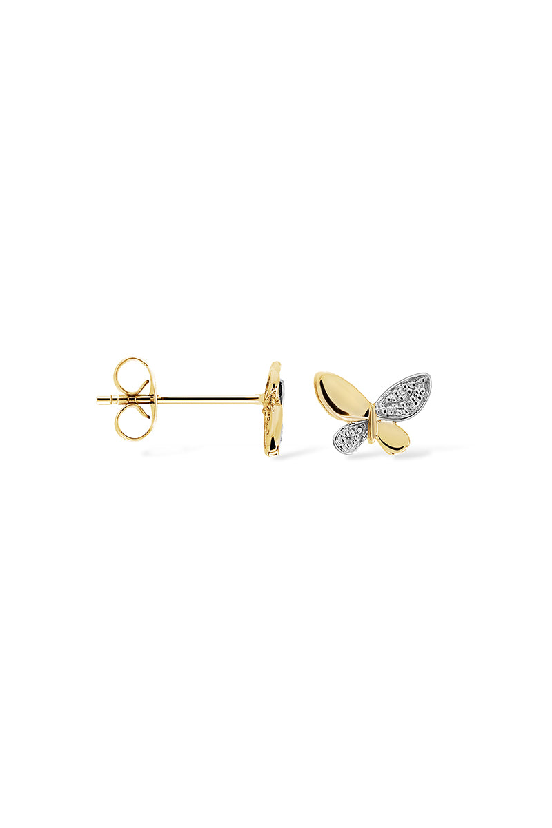 Earrings D0.04/10 - 375/1000 Yellow Gold