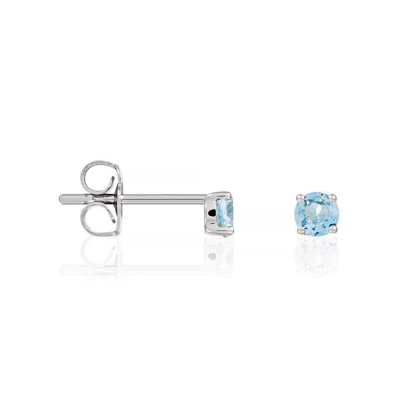 Blanc Pendientes "Single Topaz" Topacio 0.46/2 - Oro 375/1000