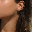 Boucles D'Oreilles "Single Topaze" Topaze 0,46/2 - Or Blanc