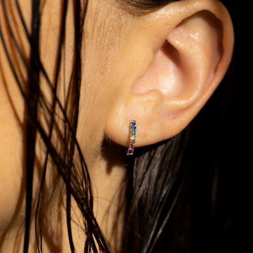 Boucles D'Oreilles "Colorful Love" - Or Jaune