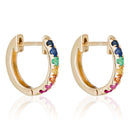 Boucles D'Oreilles "Colorful Love" - Or Jaune 375/1000