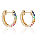 Boucles D'Oreilles "Colorful Love" - Or Jaune 375/1000