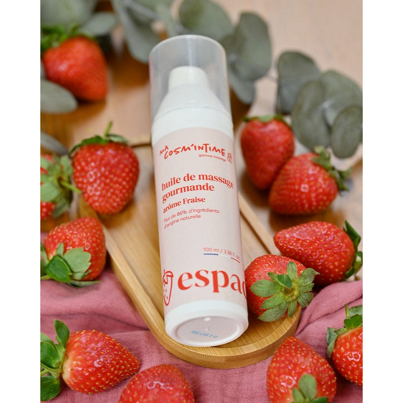 Huile De Massage Gourmande Fraise - 100Ml