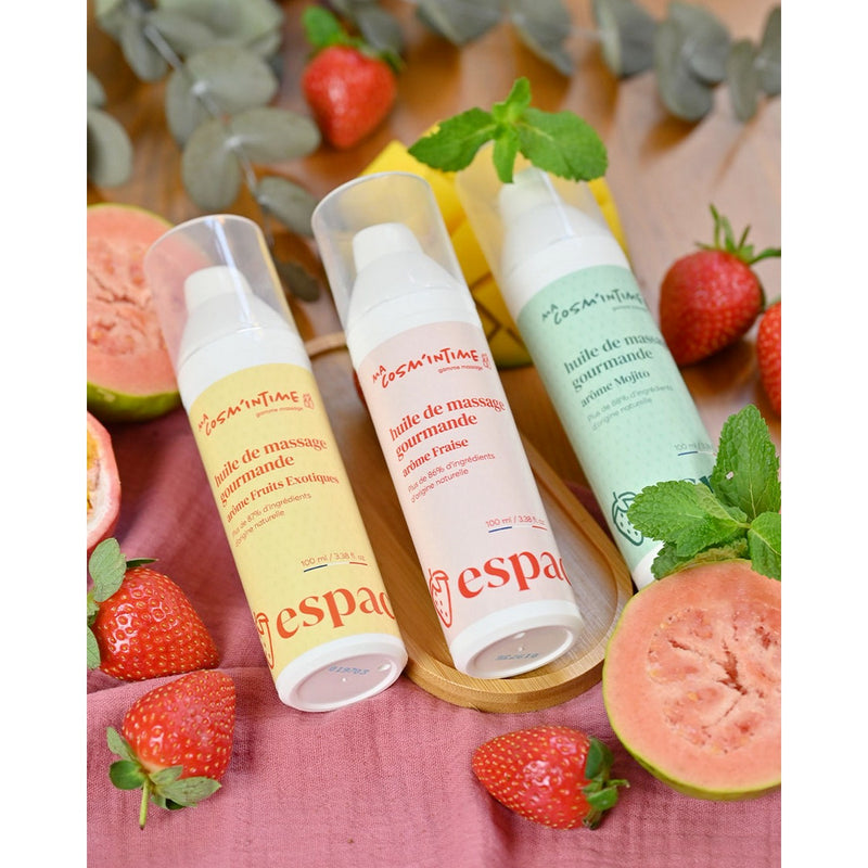 Huile De Massage Gourmande Fraise - 100Ml