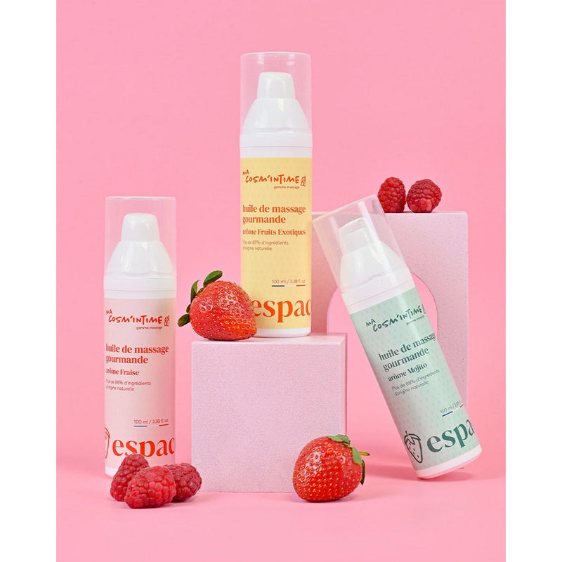 Huile De Massage Gourmande Fraise - 100Ml