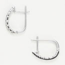 Boucles D'Oreilles "Black And White" - Or Blanc 375/1000