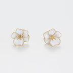 Boucles D'Oreilles "Orchidée" - Or Jaune
