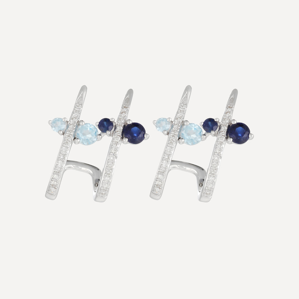 Boucles D'Oreilles "Céleste" D0,14/56 S0,36/4 Swbt 0,4/4