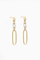 Boucles D'Oreilles "Layana" Diamants 0,06/24 - Or Jaune 375/1000