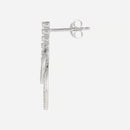 Boucles D'Oreilles "Nanami" D0,21/92 - Or Blanc 375/1000