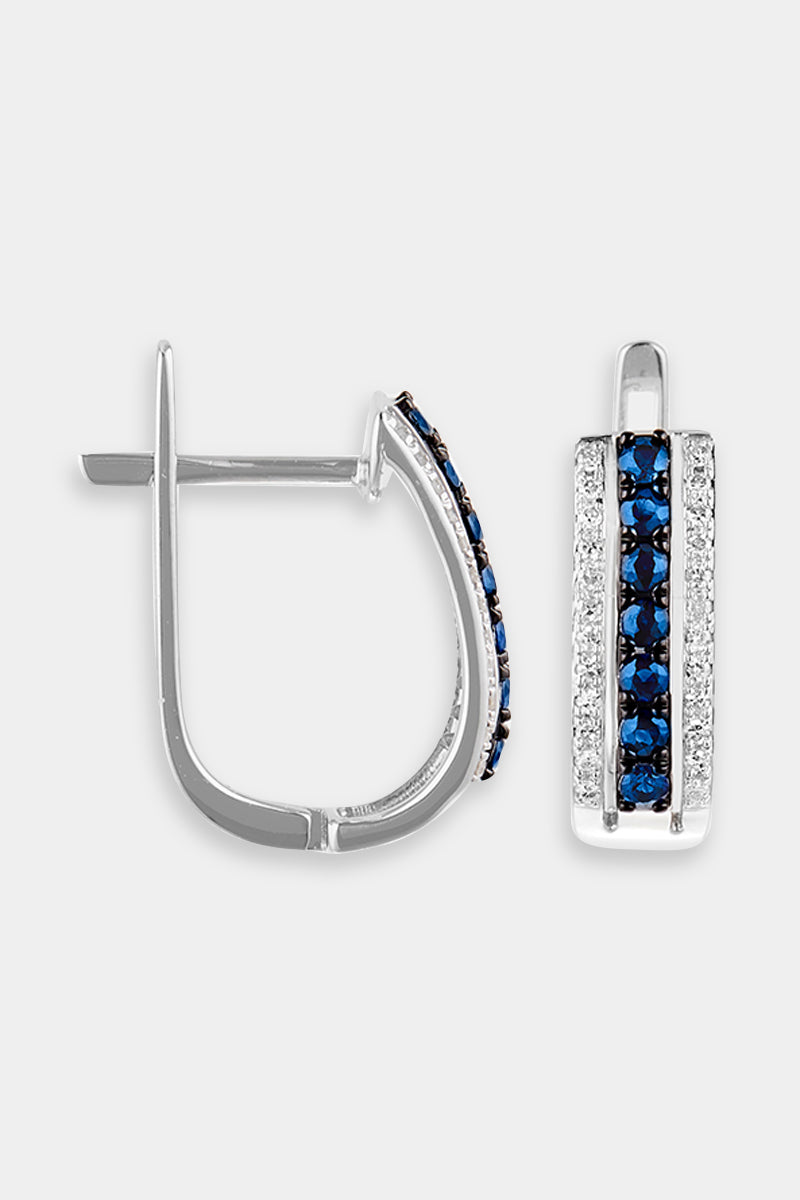 Boucles D'Oreilles "Éclat Royal" D0,14/48 S0,35/14 - Or Blanc