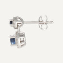 Boucles D'Oreilles "Inanna" D0,11/52 S0,42/4 - Or Blanc 375/1000