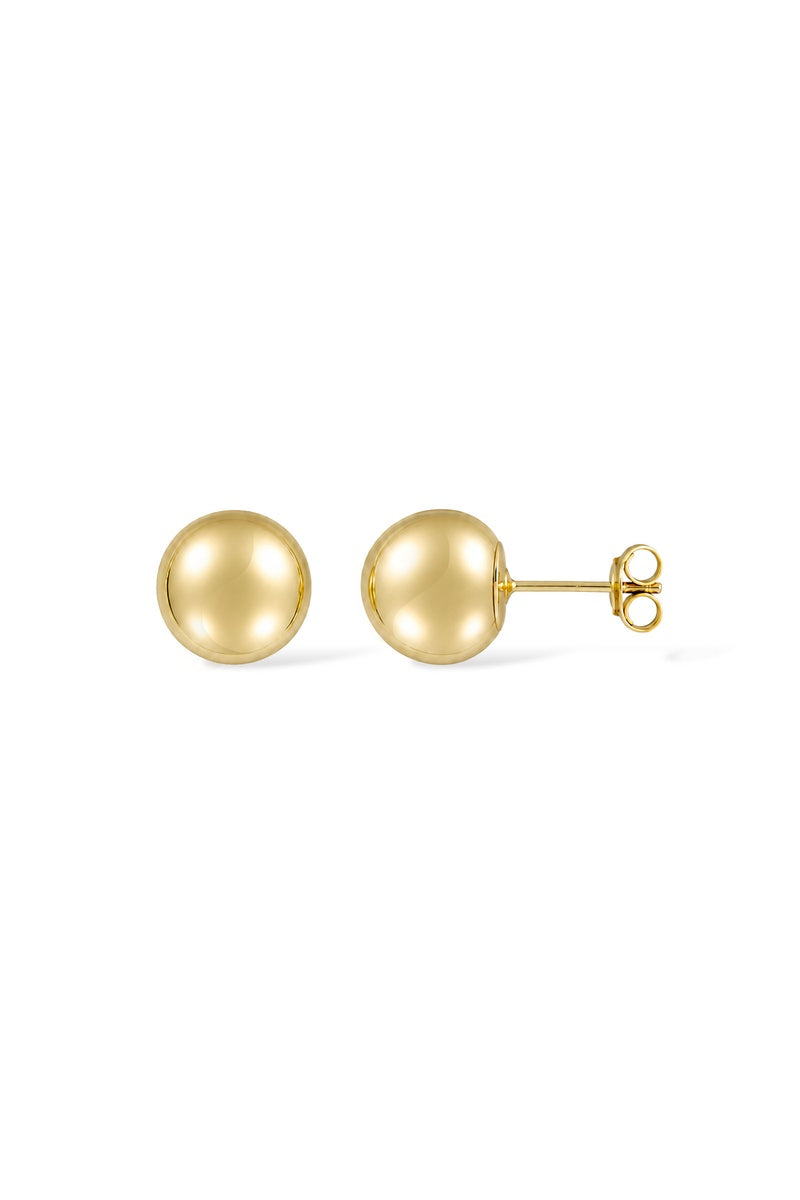Boucles D'Oreilles "Puces Dorées 7Mm" Or Jaune 375/1000