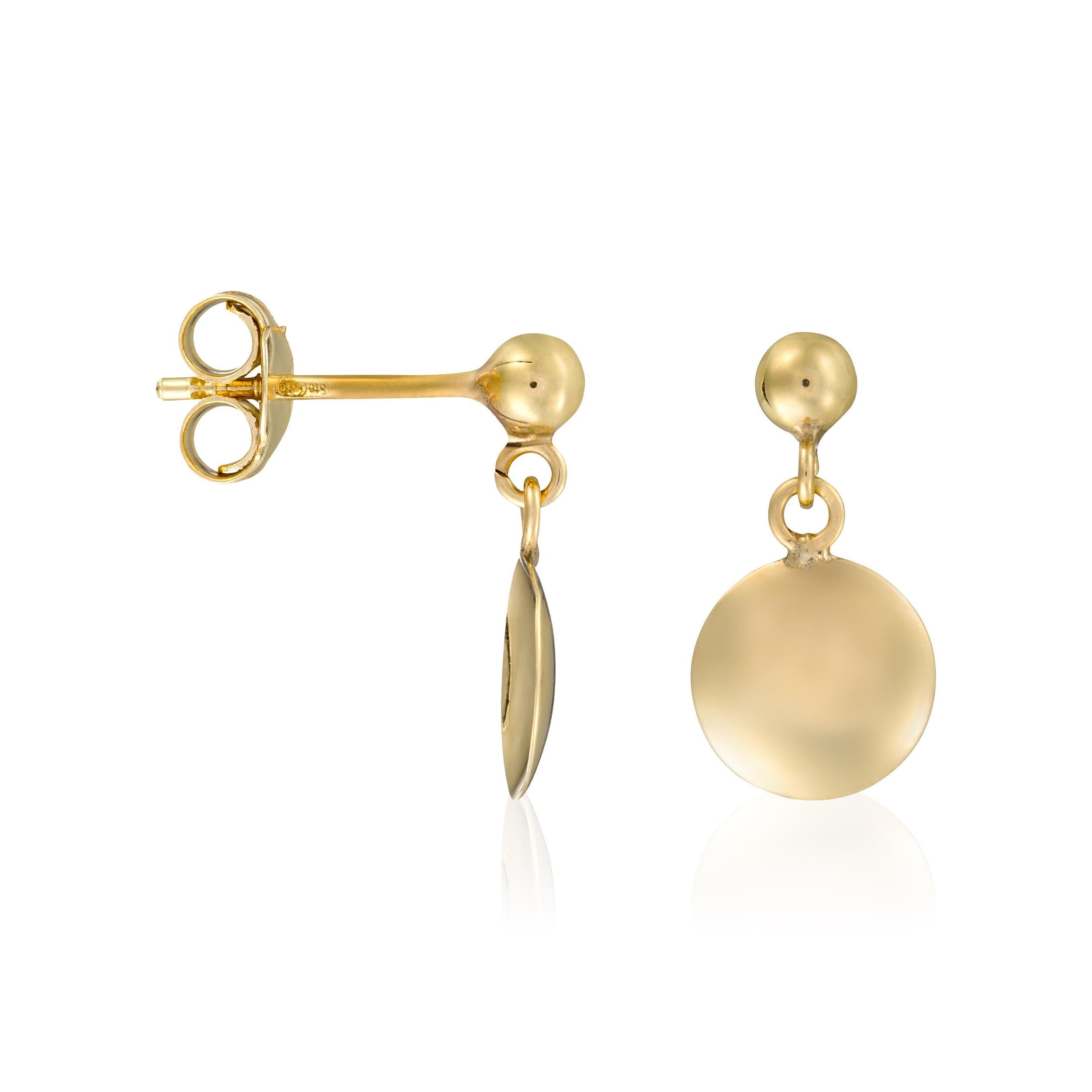 Boucle D'Oreilles "Goldy" Or Jaune 375/1000