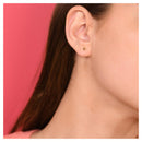 Boucles D'Oreilles "Demi Boule 3Mm "Or Jaune 375/1000